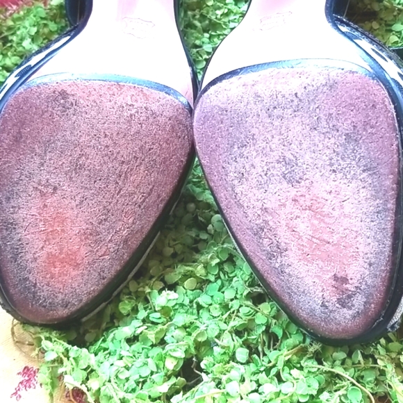 VIA SPIGA Peep Open Toe RETRO Spots Minnie White Polkadots Dance Heels EUC 8.5 - Picture 12 of 15